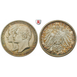 Deutsches Kaiserreich, Sachsen-Weimar-Eisenach, Wilhelm Ernst, 2 Mark 1903, Hochzeit mit Caroline, A, f.vz/vz-st, J. 158