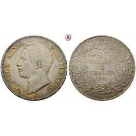 Württemberg, Herzogtum Württemberg (Kgr. ab 1806), Wilhelm I., Vereinsdoppeltaler 1843, ss