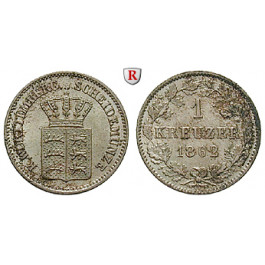 Württemberg, Herzogtum Württemberg (Kgr. ab 1806), Karl, Kreuzer 1862, vz-st