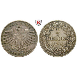 Frankfurt, Stadt, 1/2 Gulden 1841, ss