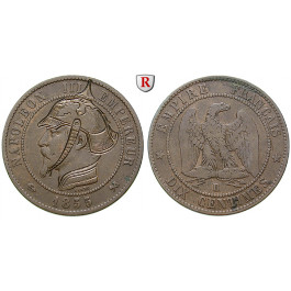 Frankreich, Napoleon III., 10 Centimes, ss-vz