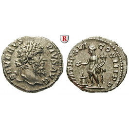 Römische Kaiserzeit, Septimius Severus, Denar 208, vz