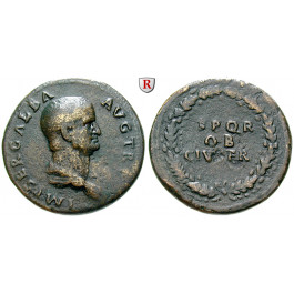 Römische Kaiserzeit, Galba, Sesterz August 68, ss+