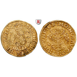 Ostfriesland, Grafschaft, Edzard II. und Johann von Rietberg, Goldgulden 1570, ss
