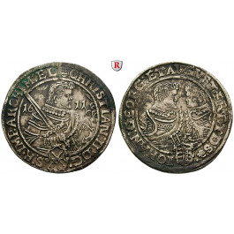 Sachsen, Albertinische Linie, Christian II., Johann Georg I., August, Reichstaler 1611, ss+