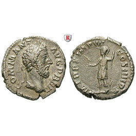 Römische Kaiserzeit, Commodus, Denar 181-182, ss-vz