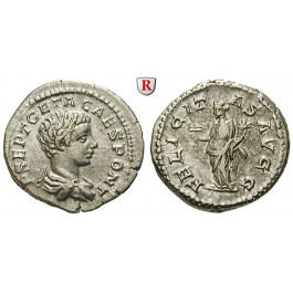 Römische Kaiserzeit, Geta, Caesar, Denar 203, vz