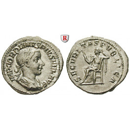 Römische Kaiserzeit, Gordianus III., Denar 241, vz-st
