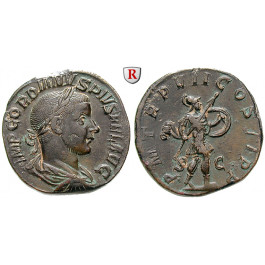 Römische Kaiserzeit, Gordianus III., Sesterz 244, f.vz