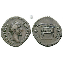 Römische Kaiserzeit, Antoninus Pius, Denar 145-161, ss-vz
