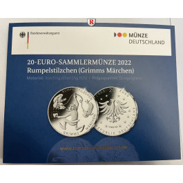 Bundesrepublik Deutschland, 20 Euro 2022, Rumpelstilzchen, PP