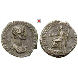 Römische Kaiserzeit, Hadrianus, Denar 117, ss+/ss