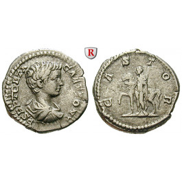 Römische Kaiserzeit, Geta, Caesar, Denar 204, ss+