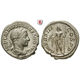 Römische Kaiserzeit, Severus Alexander, Denar 224, vz-st