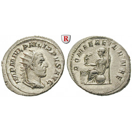 Römische Kaiserzeit, Philippus I., Antoninian, vz-st