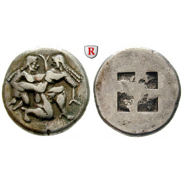 Thrakische Inseln, Thasos, Stater 550-463 v.Chr., ss-vz