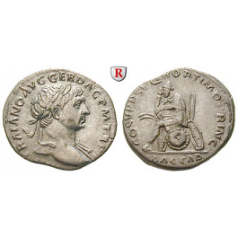 Römische Kaiserzeit, Traianus, Denar 108-109, ss-vz/vz