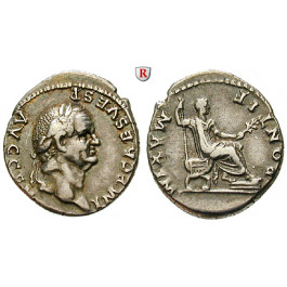 Römische Kaiserzeit, Vespasianus, Denar 73, ss-vz