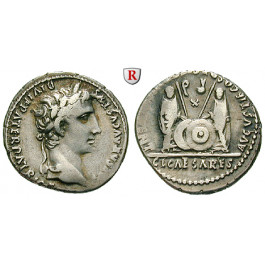 Römische Kaiserzeit, Augustus, Denar 2 v.-4 n.Chr., ss