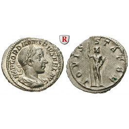 Römische Kaiserzeit, Gordianus III., Denar 241-243, vz-st