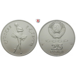 Russland, UdSSR, 25 Rubel 1989, 31,1 g fein, st
