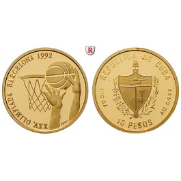 Kuba, 10 Pesos 1990, 3,11 g fein, PP