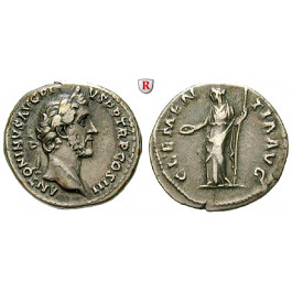 Römische Kaiserzeit, Antoninus Pius, Denar 140-143, ss+