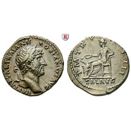 Römische Kaiserzeit, Hadrianus, Denar 119-122, f.vz