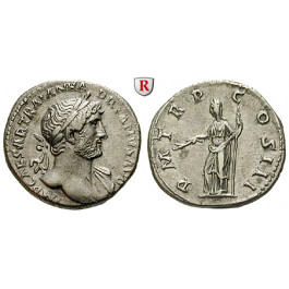Römische Kaiserzeit, Hadrianus, Denar 119-122, ss-vz/ss