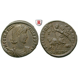 Römische Kaiserzeit, Constantius II., Bronze 348-351, vz-st