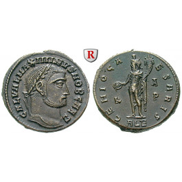 Römische Kaiserzeit, Maximinus II., Caesar, Follis 308-310, vz+