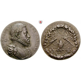 Römisch Deutsches Reich, Rudolf II., Silbermedaille o.J., vz