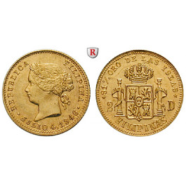 Philippinen, Republik, 2 Dollar Token 1946, vz/vz-st