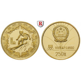 China, Volksrepublik, 250 Yuan 1980, 7,34 g fein, PP