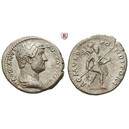 Römische Kaiserzeit, Hadrianus, Denar 134-138, ss-vz