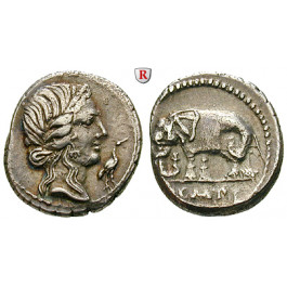 Römische Republik, Q. Caecilius Metellus, Denar, ss-vz