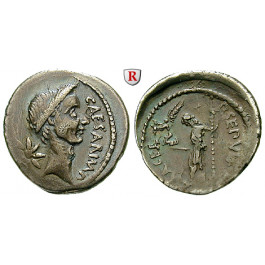 Römische Republik, Caius Iulius Caesar, Denar Feb.-März 44 v.Chr, ss+