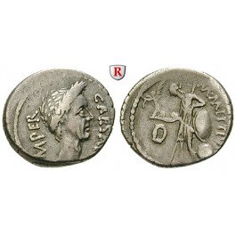 Römische Republik, Caius Iulius Caesar, Denar März 44 v.Chr., ss+
