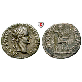Römische Kaiserzeit, Tiberius, Denar 14-37, ss-vz/ss