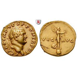 Römische Kaiserzeit, Titus, Caesar, Aureus 72-73, ss-vz/ss