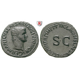 Römische Kaiserzeit, Germanicus, As 50-54, f.vz