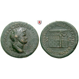 Römische Kaiserzeit, Nero, Sesterz 65, ss/ss+