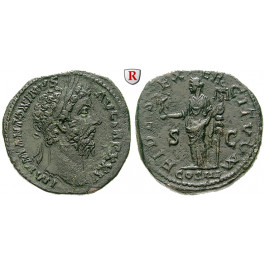 Römische Kaiserzeit, Marcus Aurelius, Sesterz 171, ss+