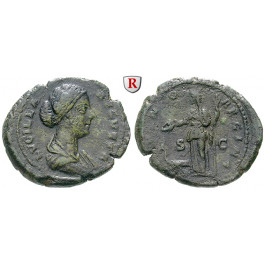Römische Kaiserzeit, Lucilla, Frau des Lucius Verus, As 161-169, ss+/ss