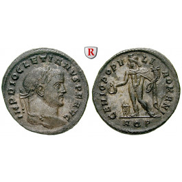 Römische Kaiserzeit, Diocletianus, Follis 296, vz/vz-st