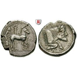 Sizilien, Gela, Tetradrachme 465-450 v.Chr., ss+
