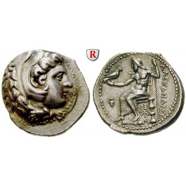 Makedonien, Königreich, Alexander III. der Grosse, Tetradrachme 325-323 v.Chr., ss-vz/vz-st