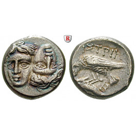 Thrakien-Donaugebiet, Istros, Drachme 340-313 v.Chr., ss-vz