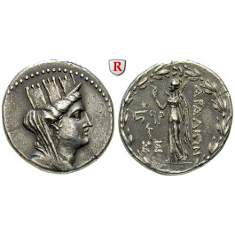 Phönizien, Arados, Tetradrachme Jahr 196 = 64-63 v.Chr., f.vz