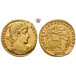 Römische Kaiserzeit, Constantinus I., Solidus 336-337, vz/ss-vz